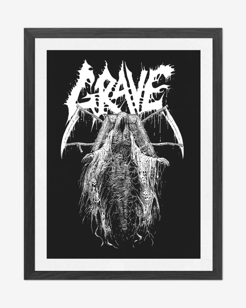 Cuadro decorativo Negro de Grave Coffin