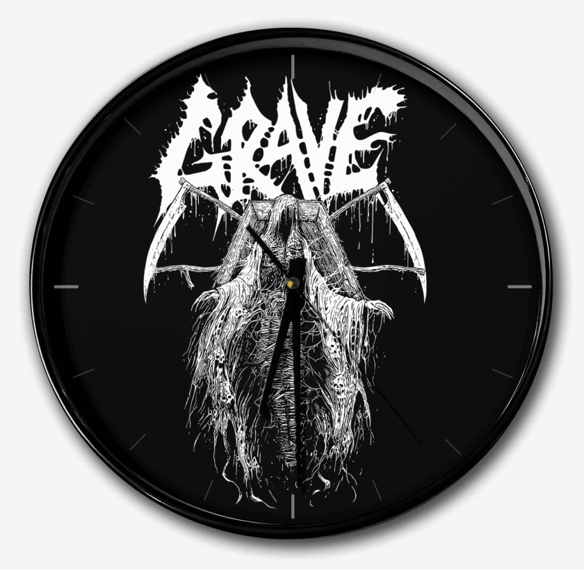 Reloj Negro de Grave Coffin