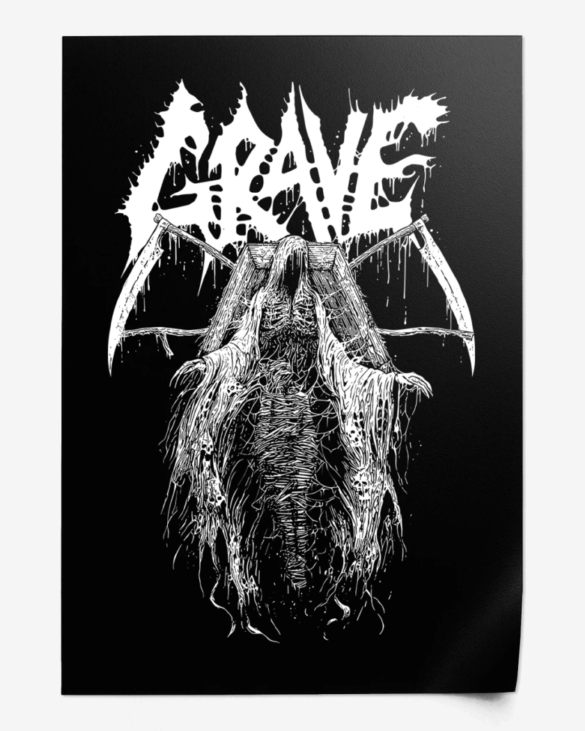 Print Negro de Grave Coffin