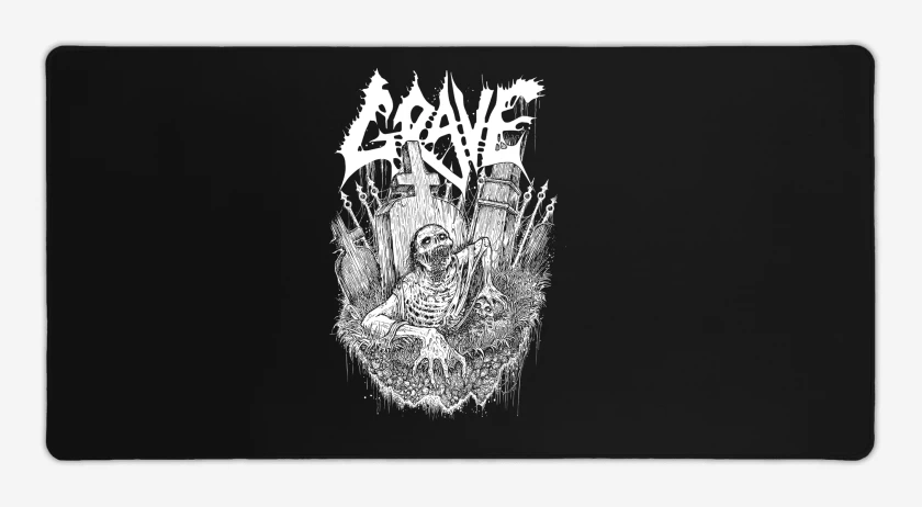 Mouse pad Gamer Negro de Grave Tomb