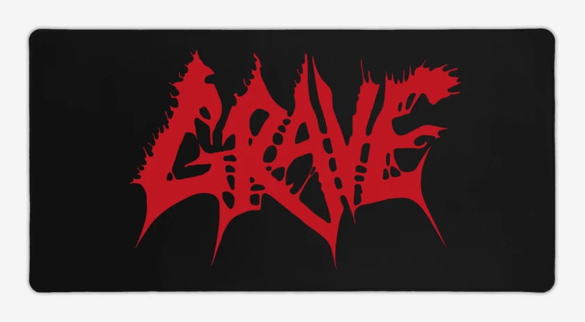 Mouse pad Gamer Negro de Grave Logo