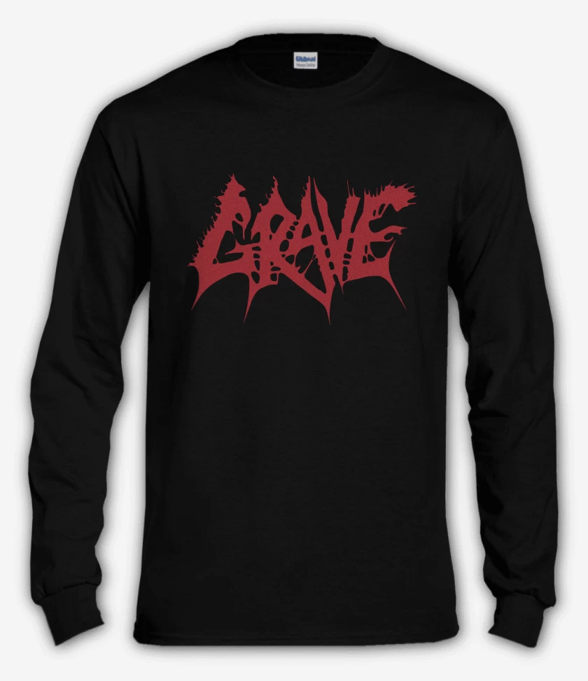 Polera manga larga Negro de Grave Logo