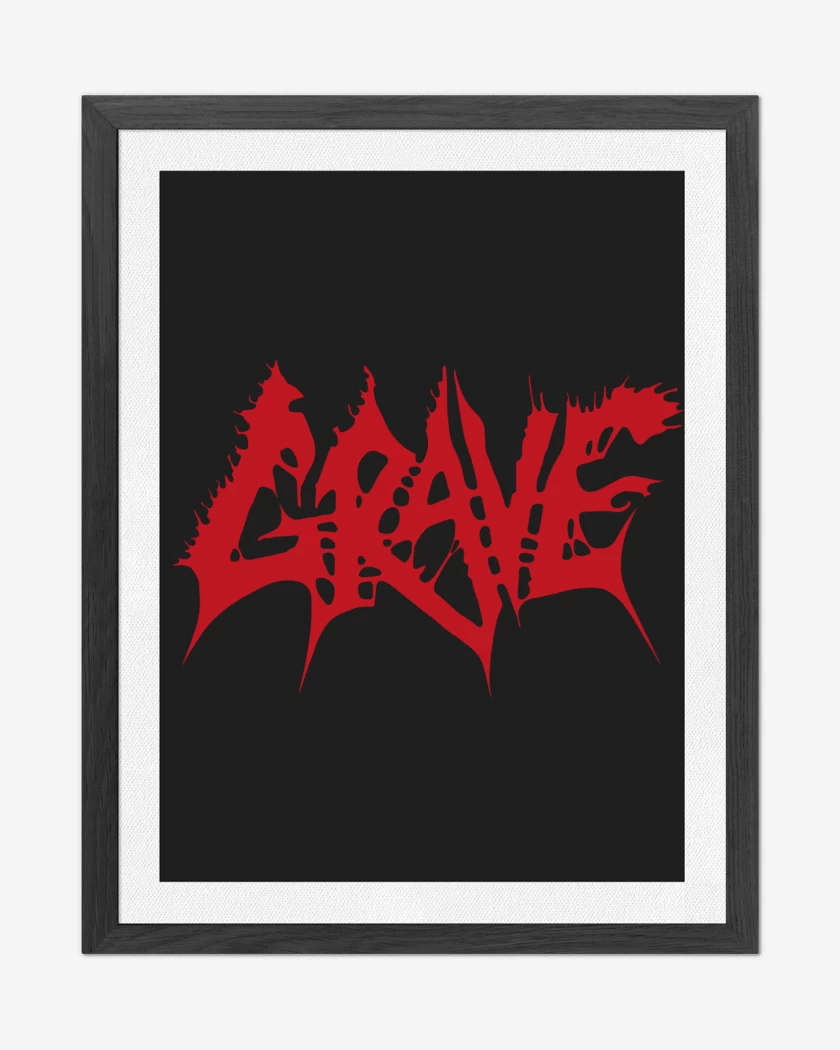 Cuadro decorativo Negro de Grave Logo