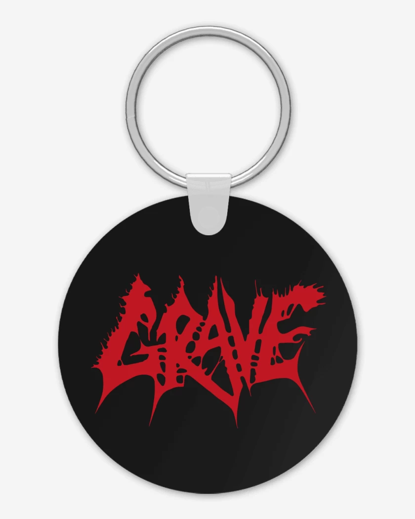 Llavero Negro de Grave Logo
