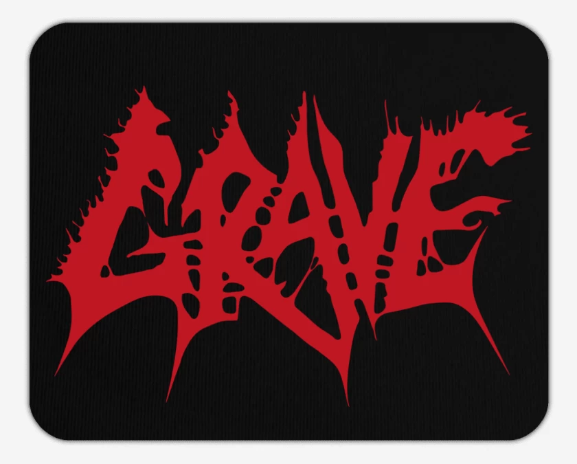 Mousepad Negro de Grave Logo