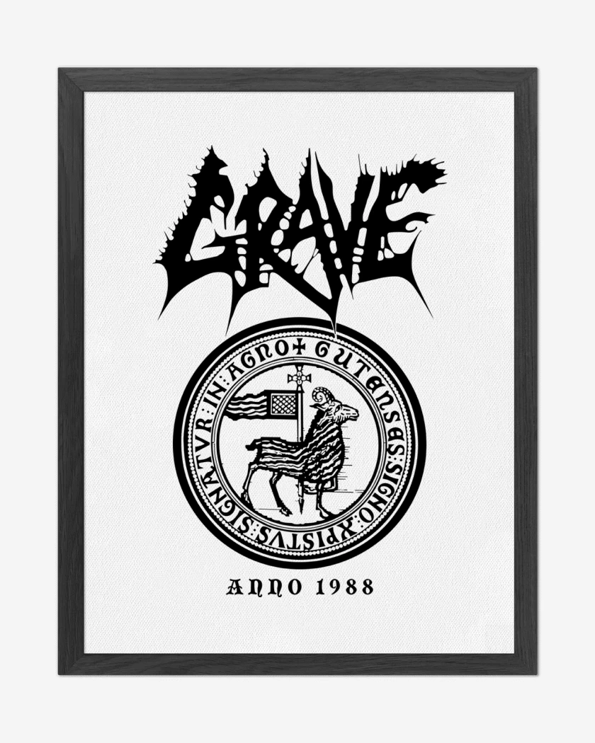 Cuadro decorativo Blanco de Grave Anno 1988 N