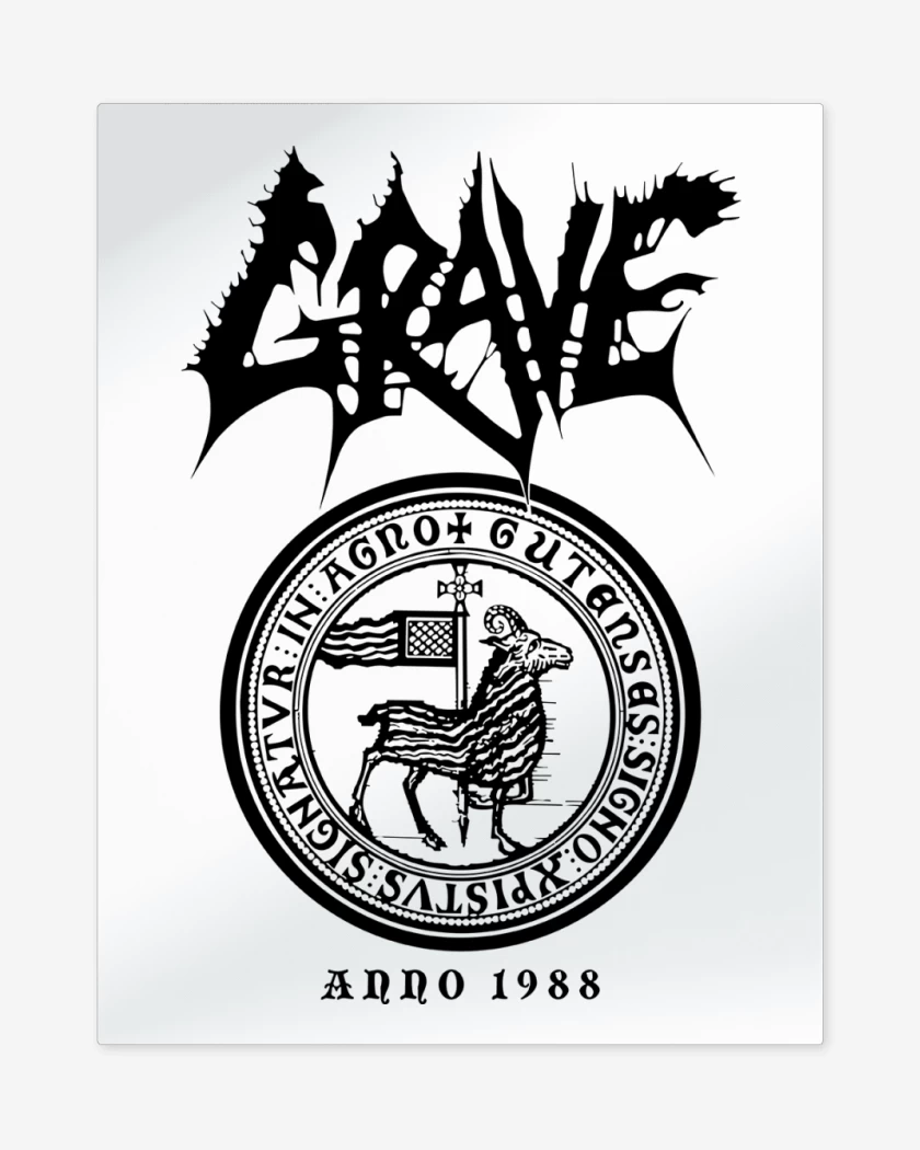 Print metalico Blanco de Grave Anno 1988 N