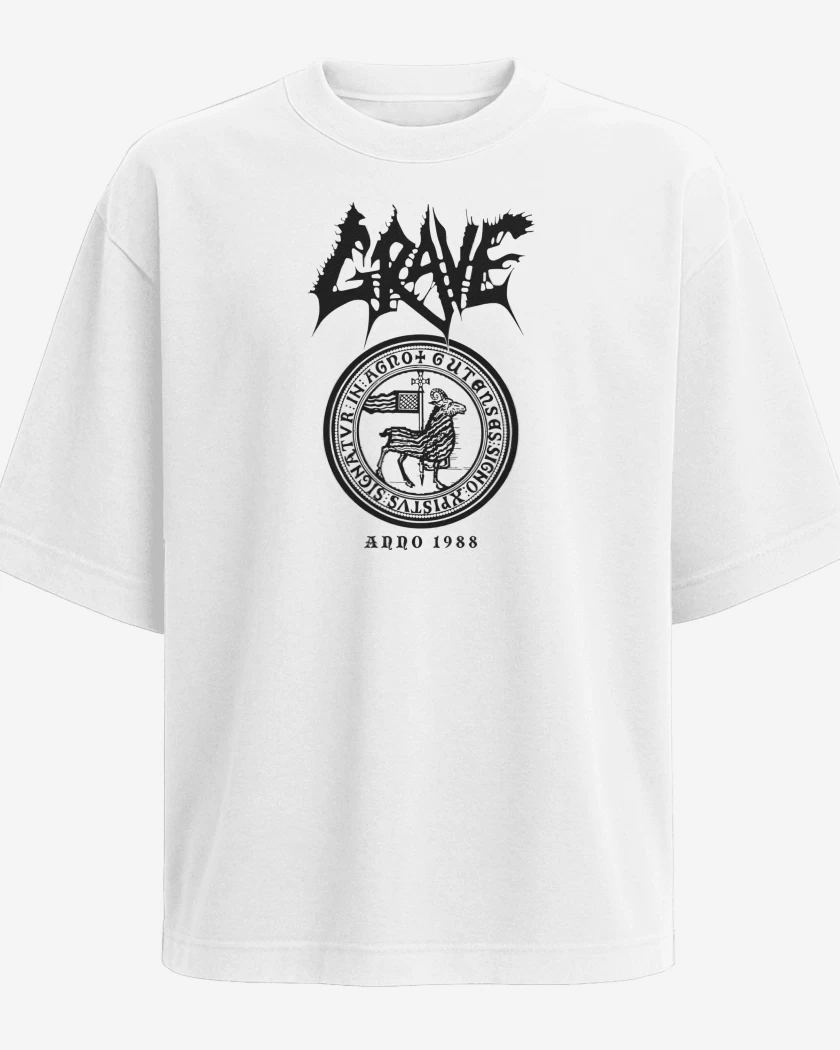 Polera Oversize Blanco de Grave Anno 1988 N