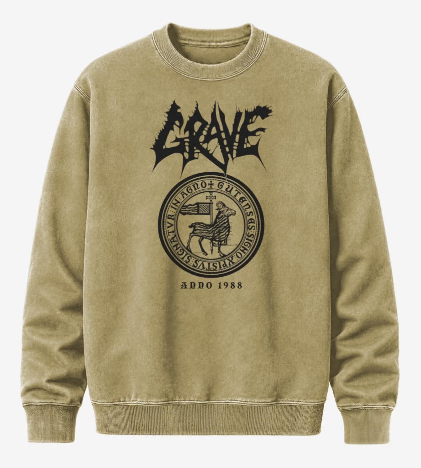 Poleron Polo Acid Wash Beige de Grave Anno 1988 N