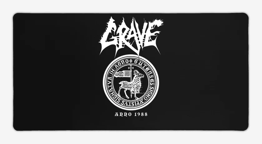 Mouse pad Gamer Negro de Grave Anno 1988