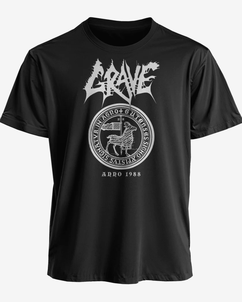Polera Negro de Grave Anno 1988