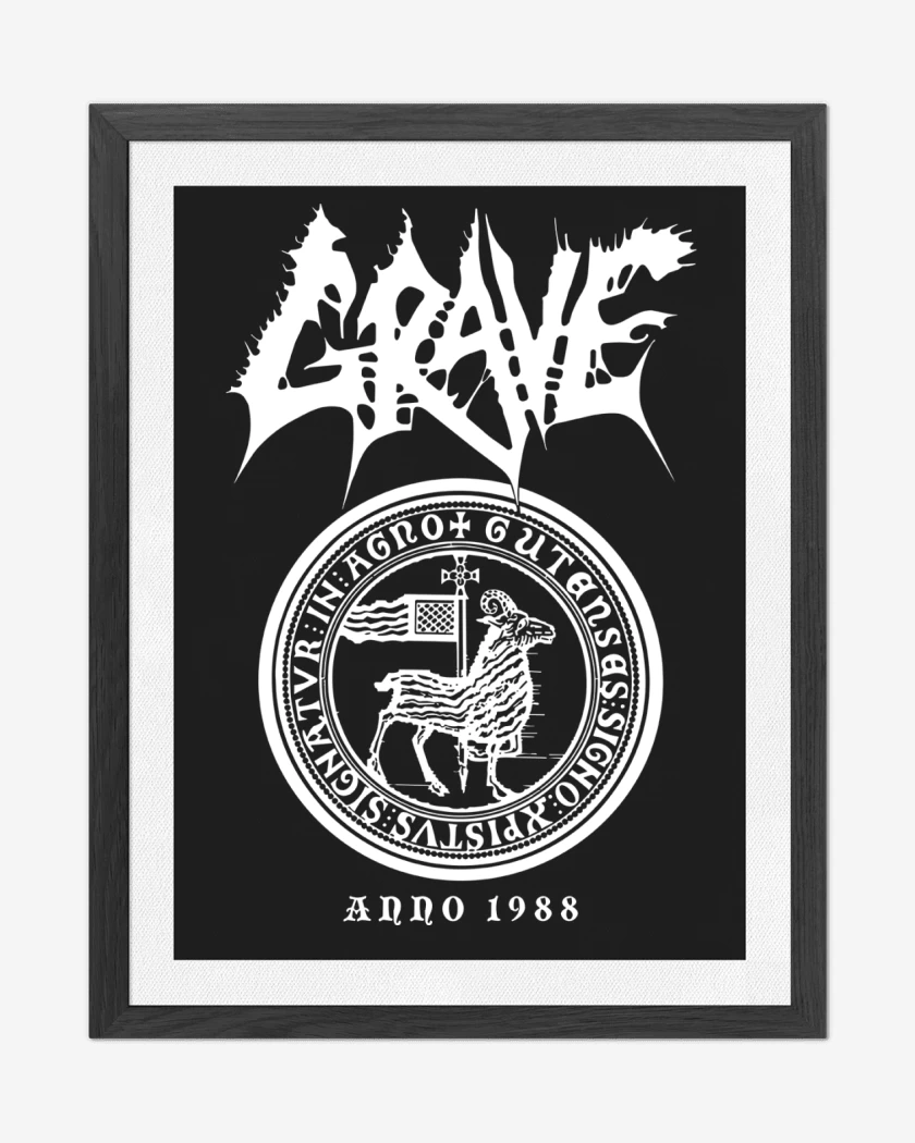 Cuadro decorativo Negro de Grave Anno 1988