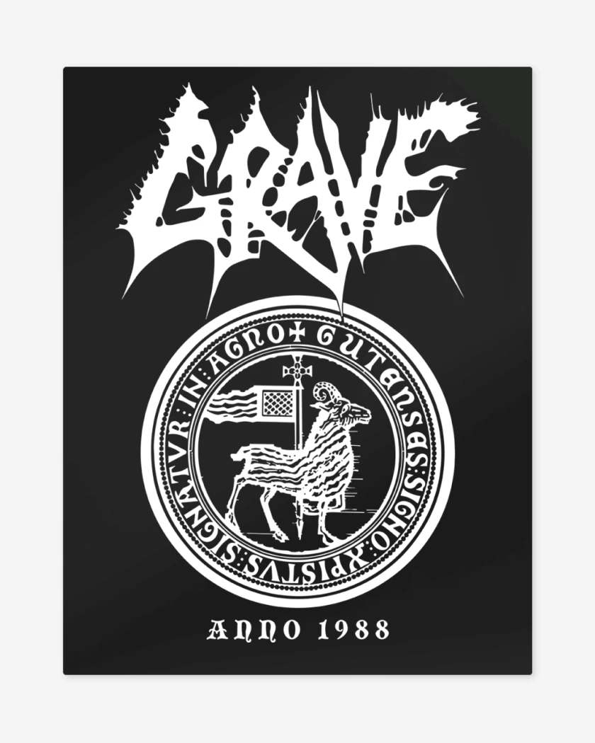 Print metalico Negro de Grave Anno 1988