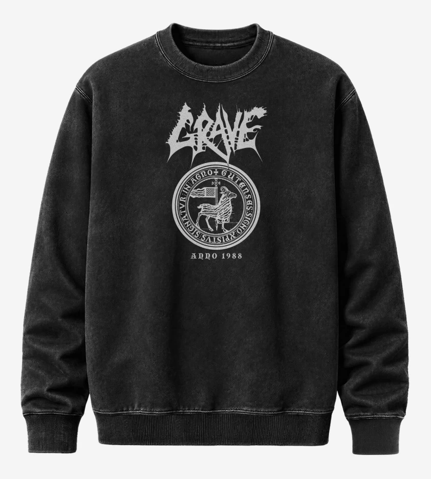 Poleron Polo Acid Wash Negro de Grave Anno 1988