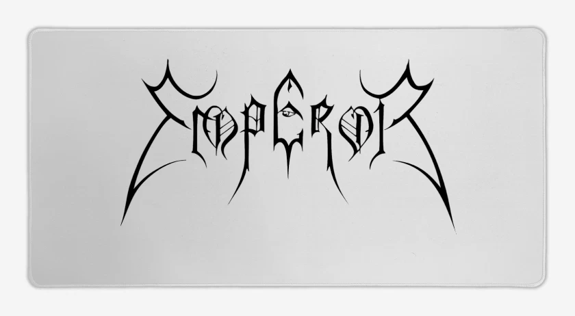 Mouse pad Gamer Blanco de Emperor Logo N
