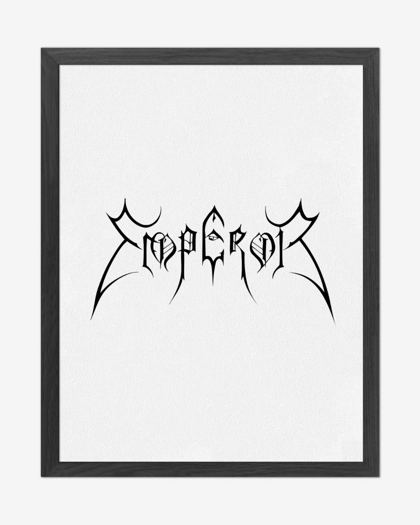 Cuadro decorativo Blanco de Emperor Logo N