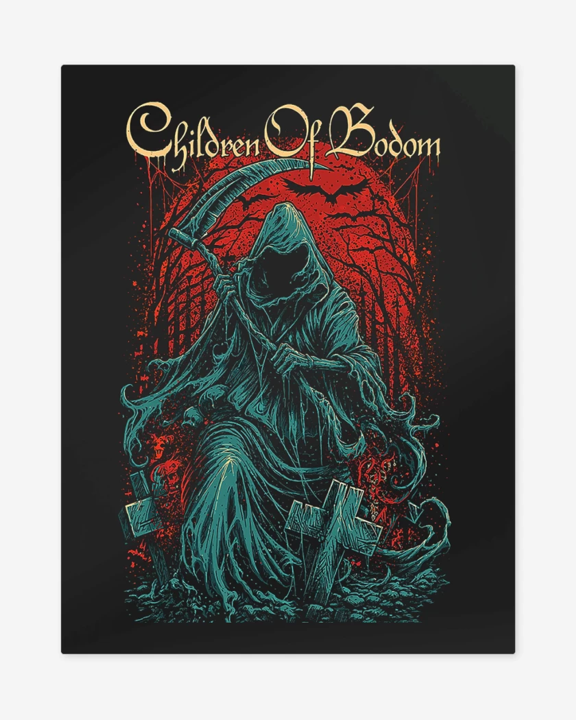 Print metalico Negro de Children of Bodom
