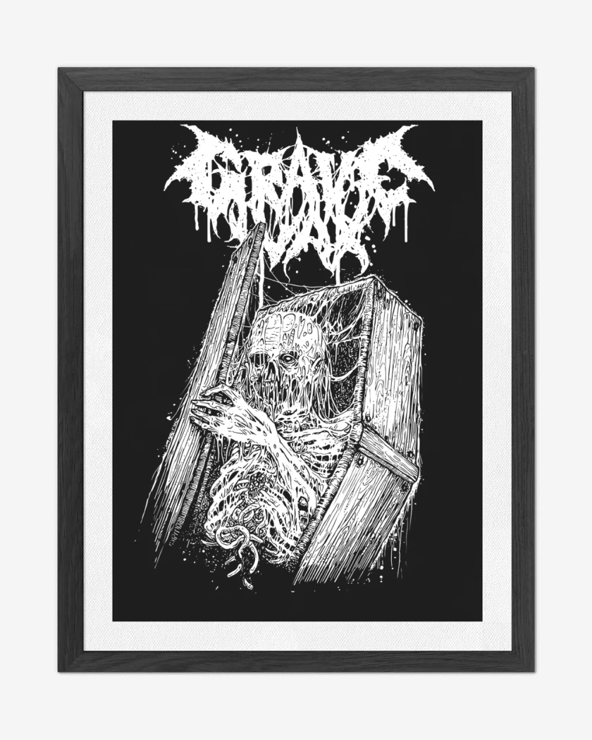 Cuadro decorativo Negro de GRAVE WAX