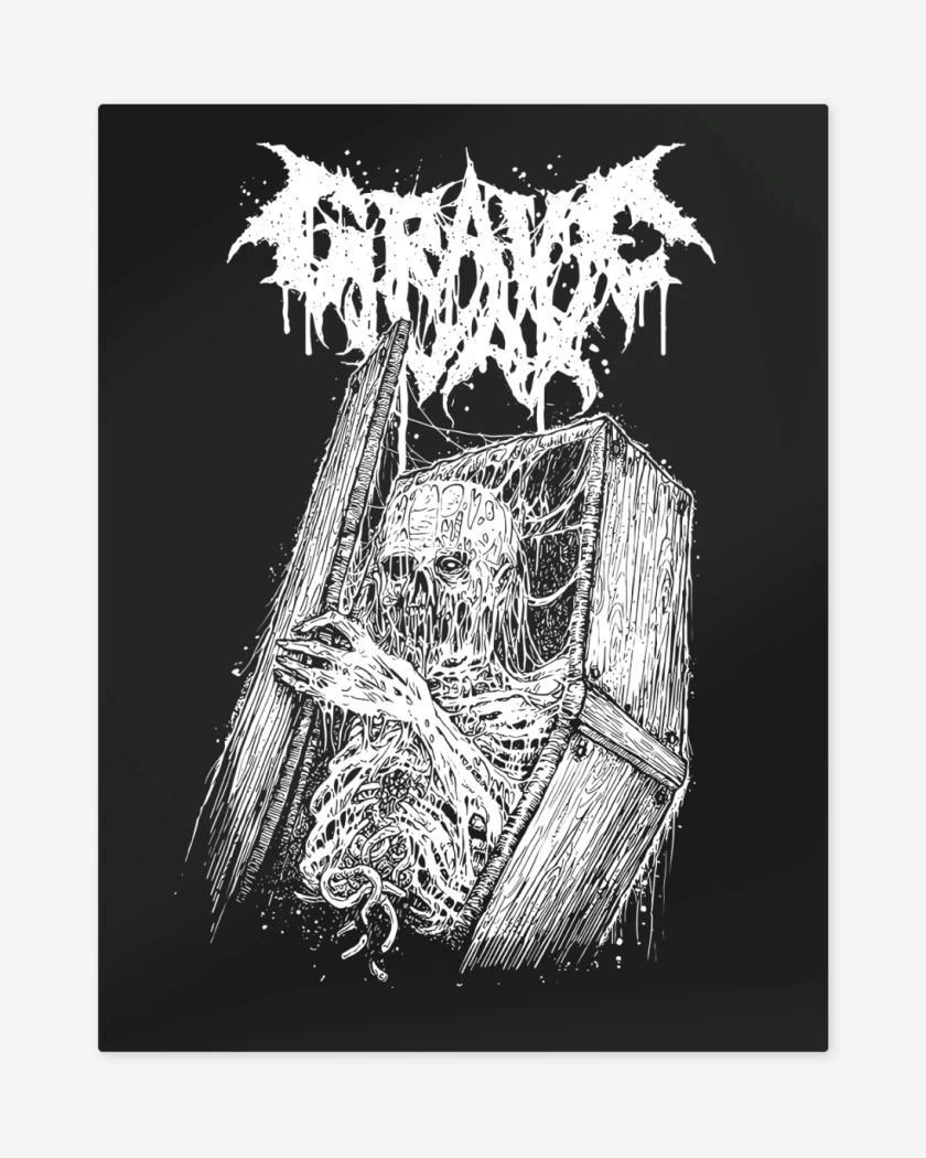 Print metalico Negro de GRAVE WAX