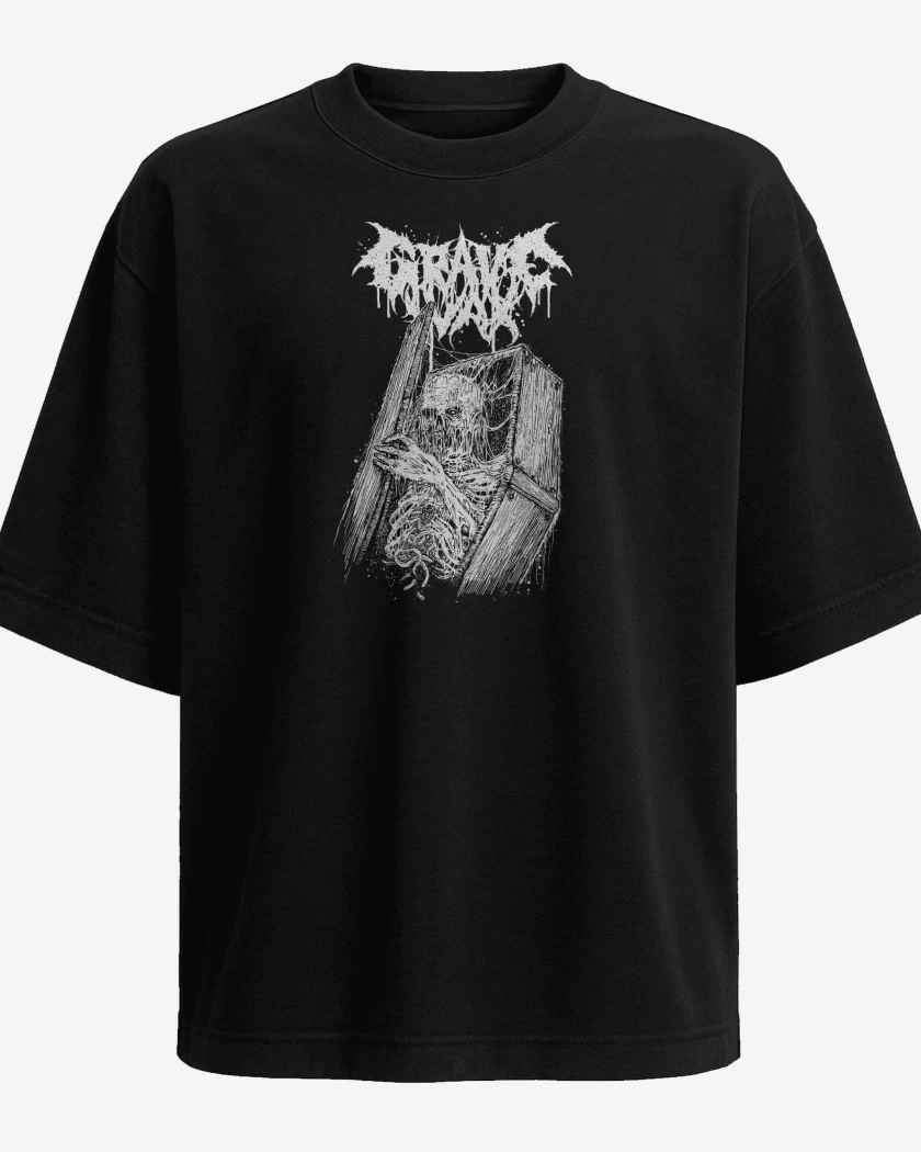 Polera Oversize Negro de GRAVE WAX