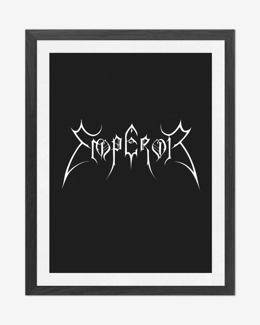 Cuadro decorativo Negro de Emperor Logo B