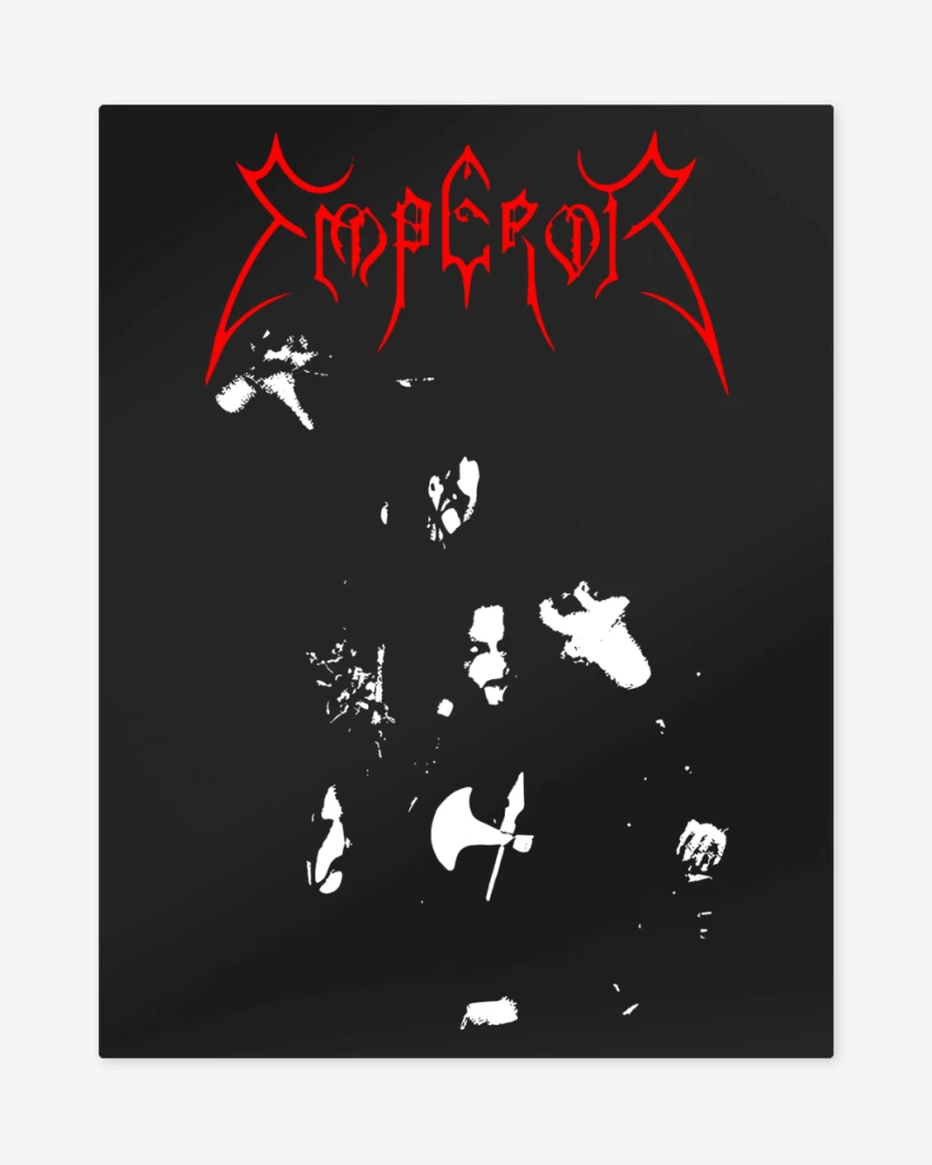 Print metalico Negro de Emperor Band 