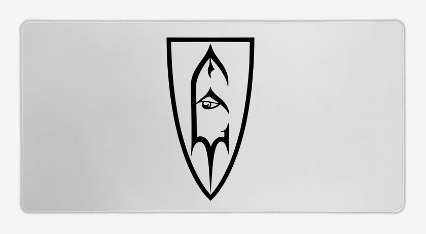 Mouse pad Gamer Blanco de Emperor Escudo