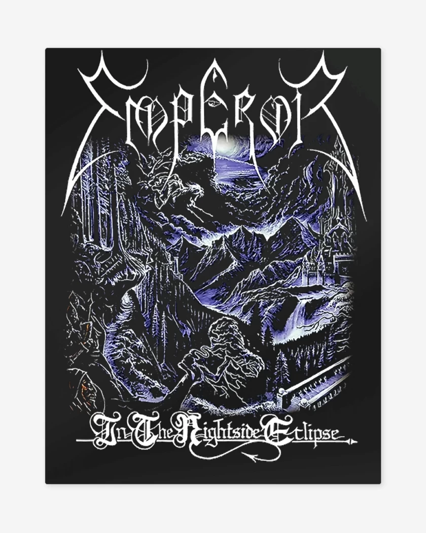 Print metalico Negro de Emperor In The Nightside Eclipse