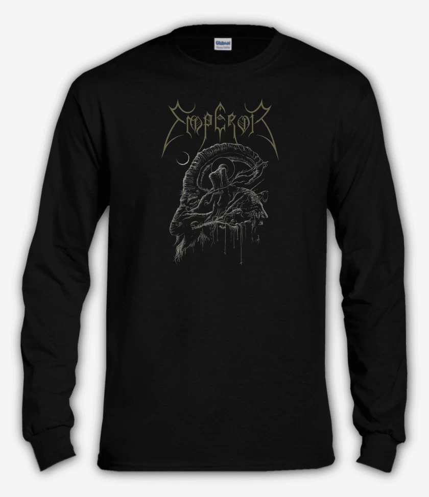 Polera manga larga Negro de Emperor Goat