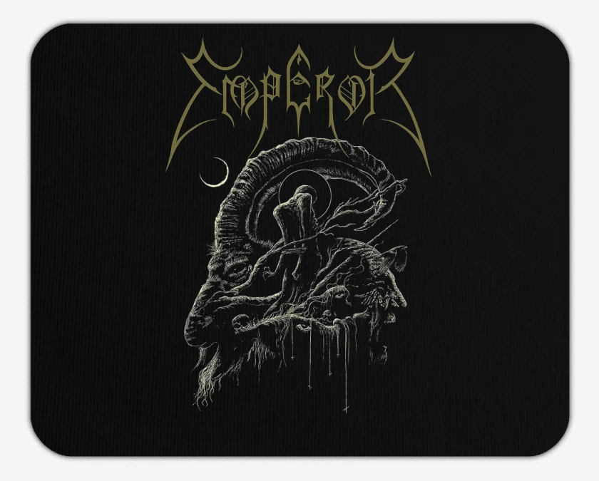 Mousepad Negro de Emperor Goat