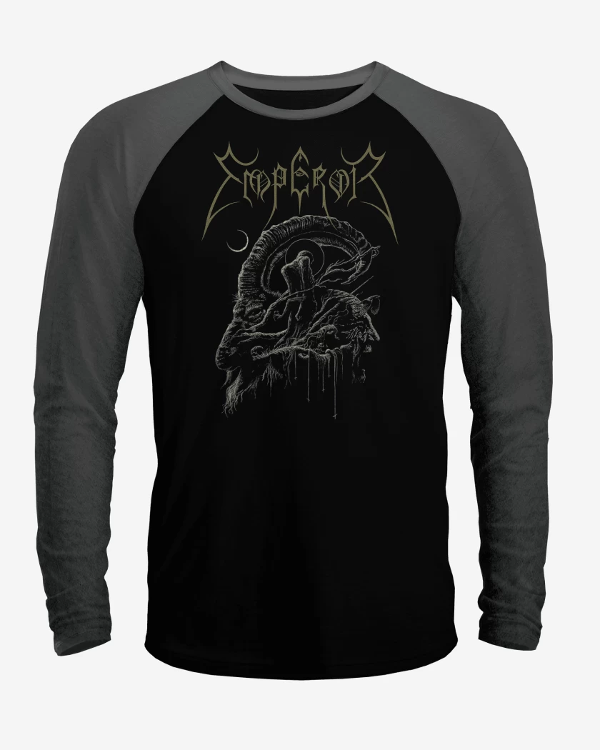 Polera Raglan Negro / Negro Heather de Emperor Goat