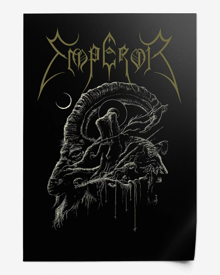 Print Negro de Emperor Goat