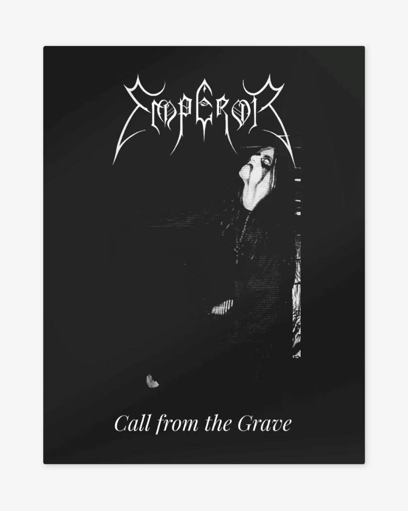 Print metalico Negro de Emperor Call From the Grace