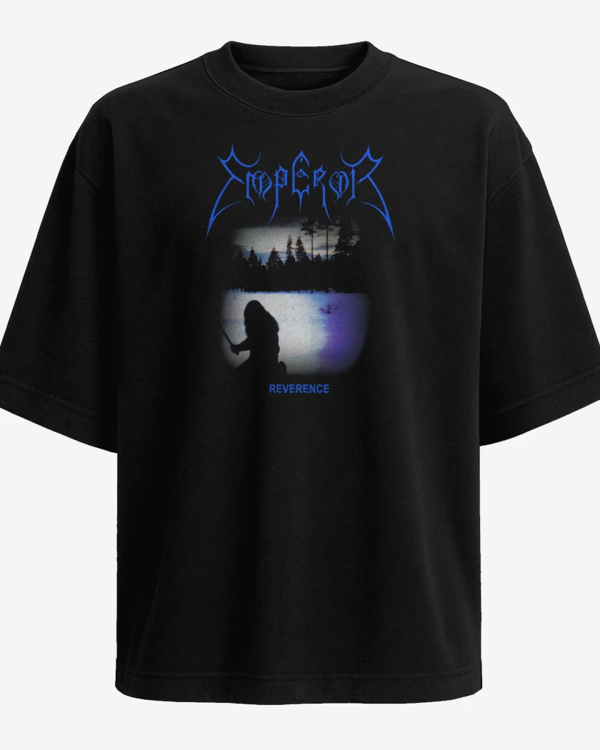 Polera Oversize Negro de Emperor Reverence