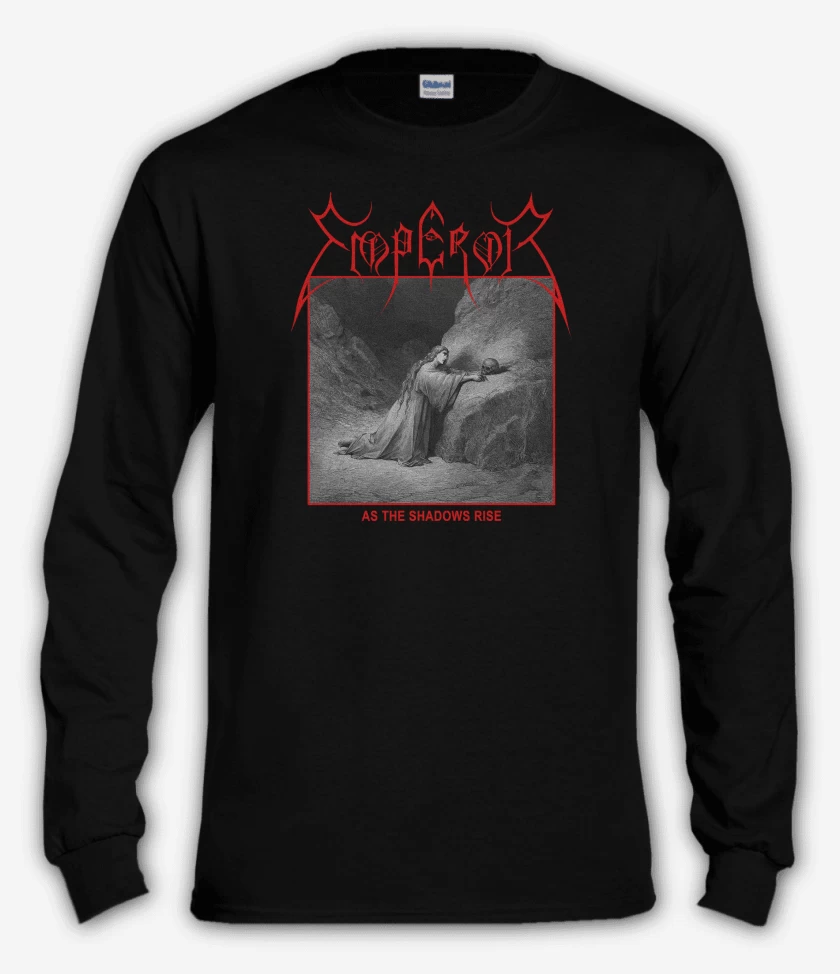 Polera manga larga Negro de Emperor As The Shadows Rise
