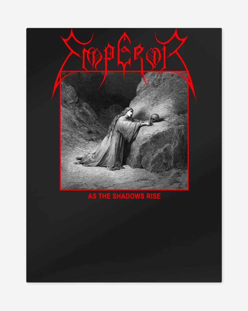 Print metalico Negro de Emperor As The Shadows Rise