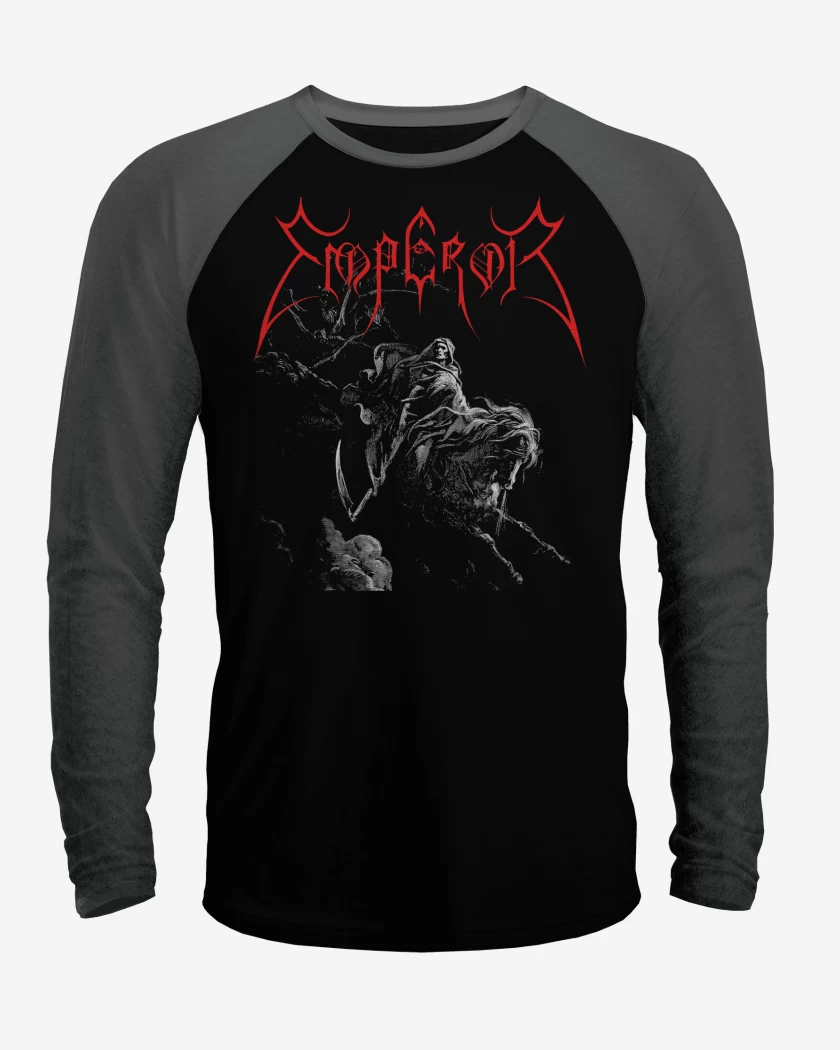 Polera Raglan Negro / Negro Heather de Emperor Emperor