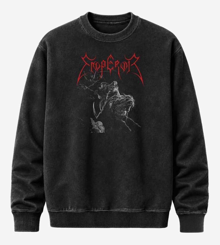 Poleron Polo Acid Wash Negro de Emperor Emperor
