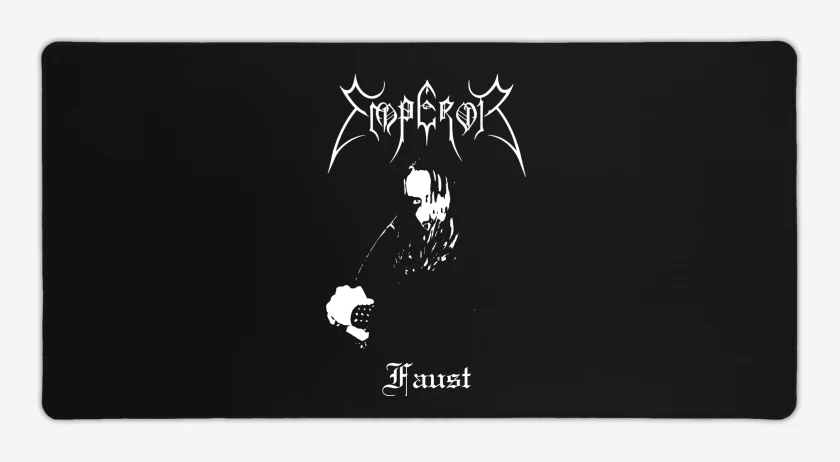 Mouse pad Gamer Negro de Emperor Faust