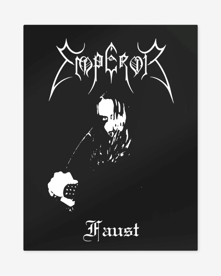 Print metalico Negro de Emperor Faust
