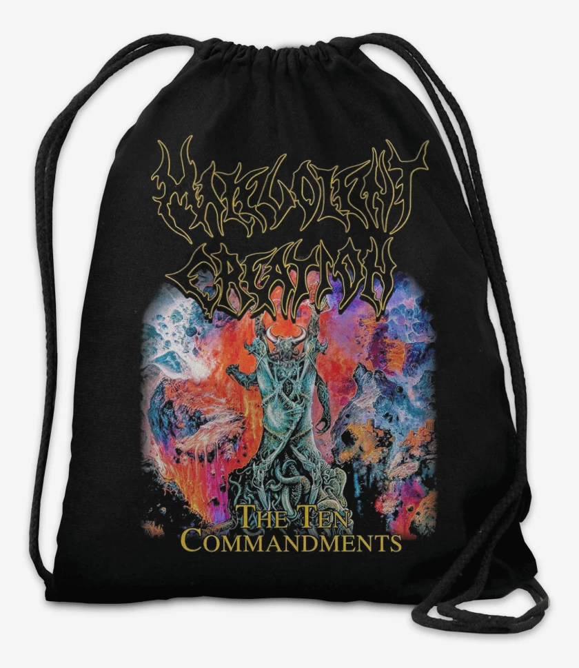 Mochila Negro de Malevolent Creation Ten Commandments