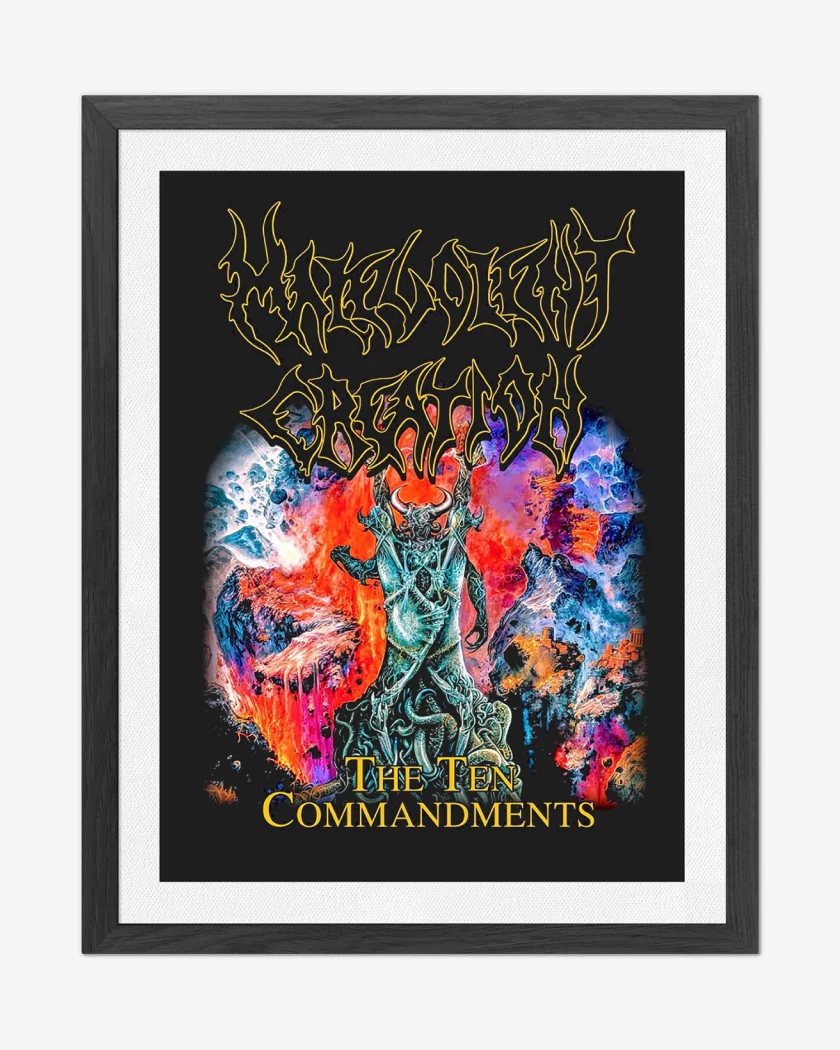 Cuadro decorativo Malevolent Creation Ten Commandments