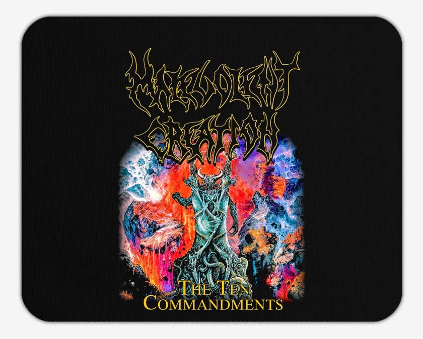 Mousepad Malevolent Creation Ten Commandments