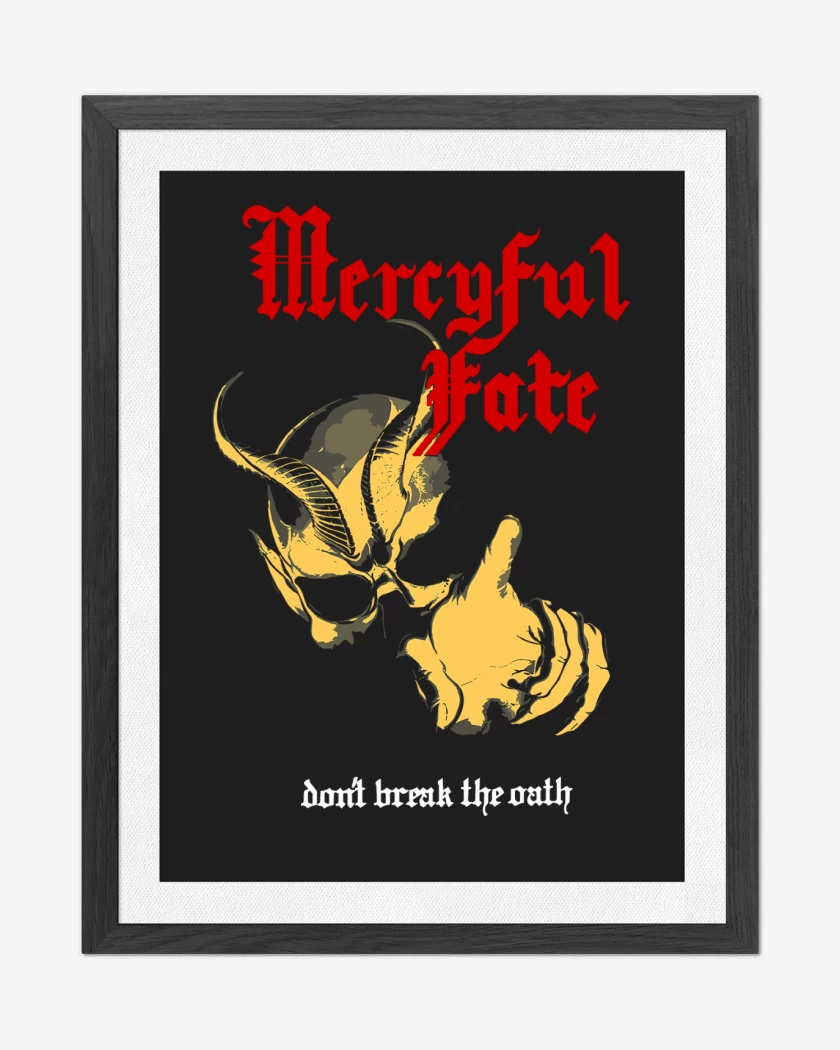 Cuadro decorativo Negro de Mercyful Fate Dont Break 