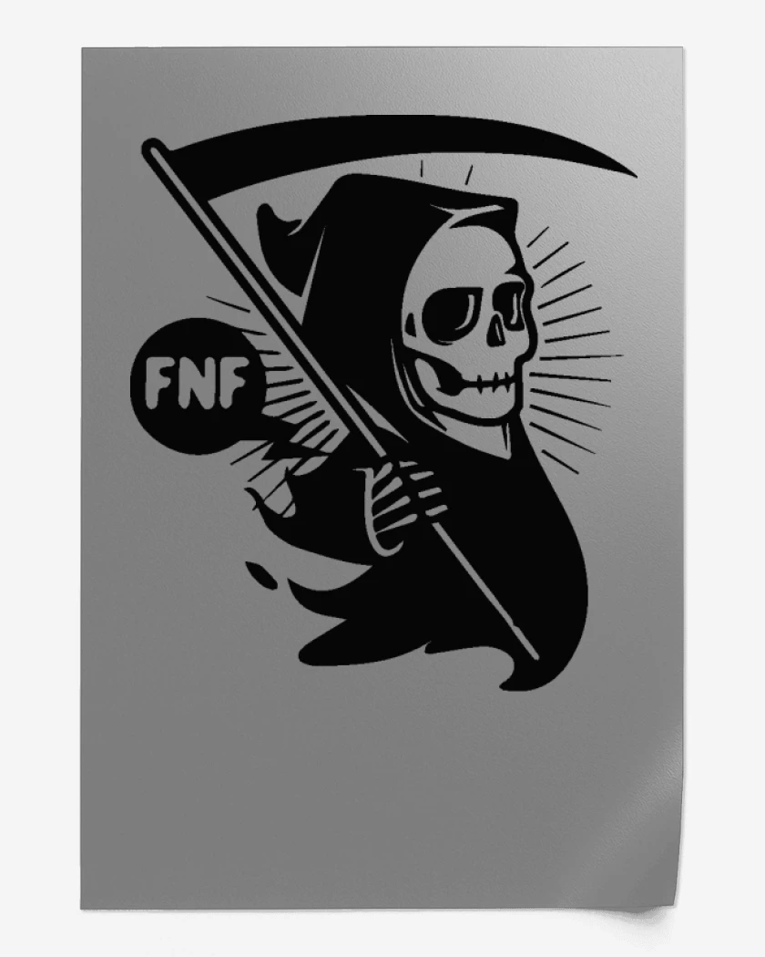 Print Gris Melange de Muerte
