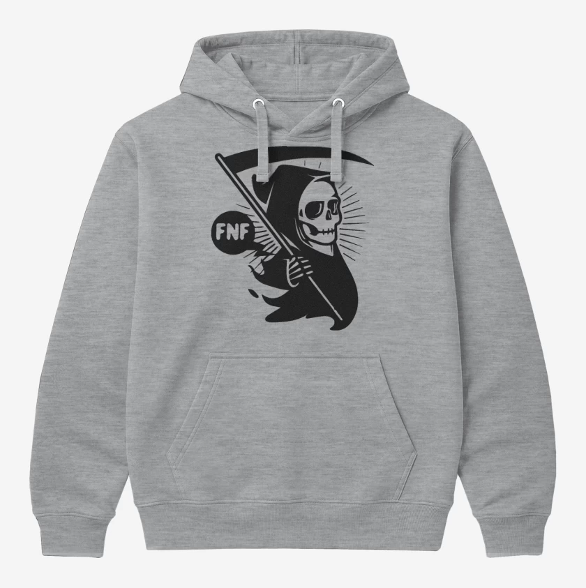 Polerón Canguro Gris Melange de Muerte