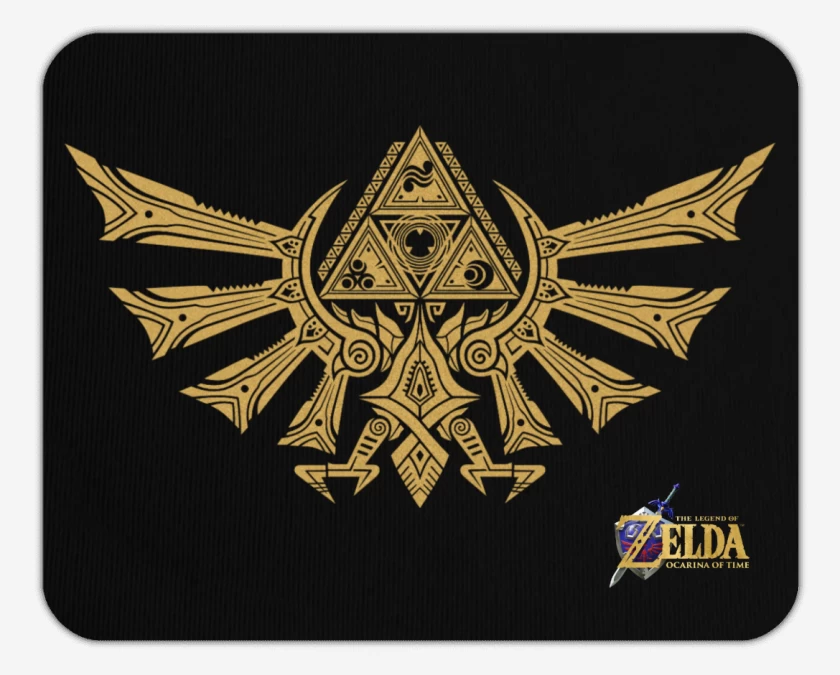 Mousepad Zelda ocarina logos
