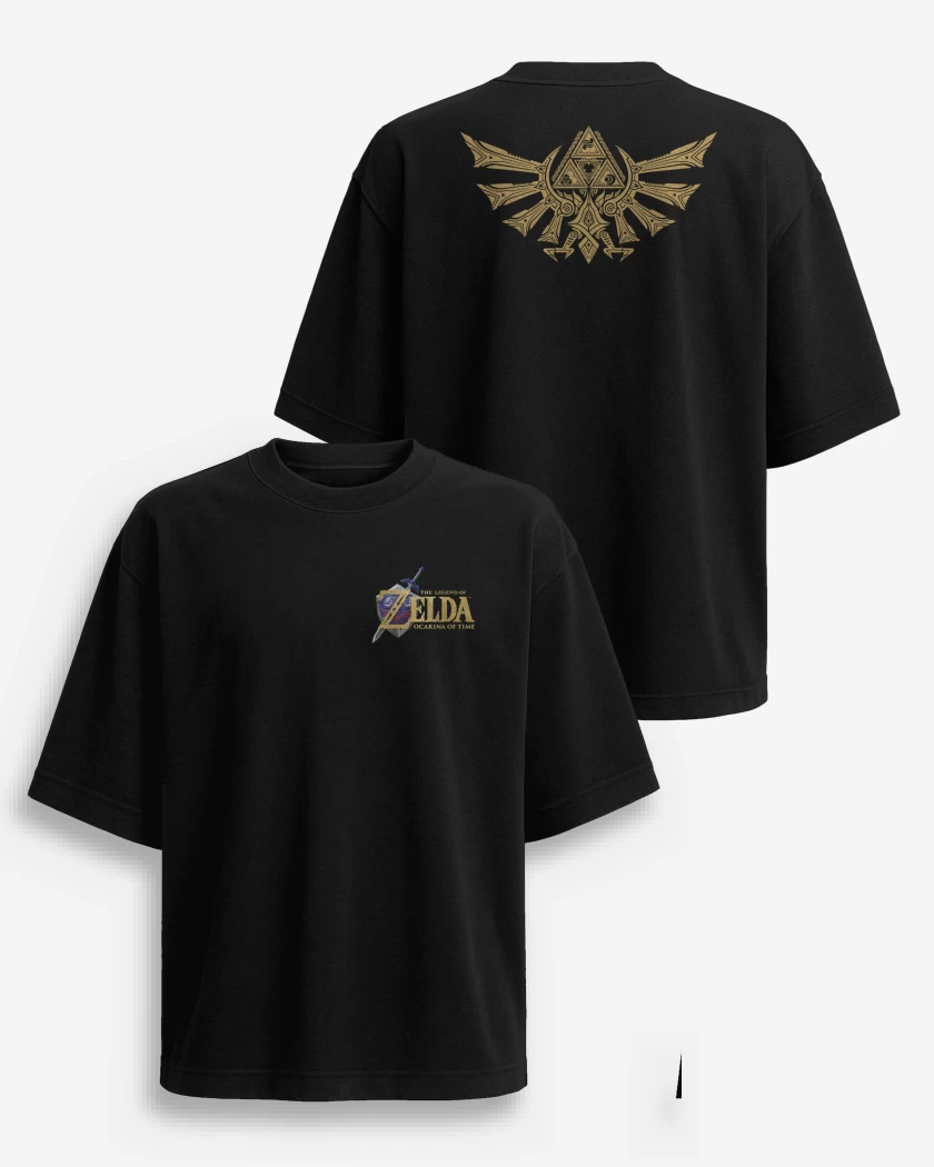 Polera Oversize Zelda ocarina logos