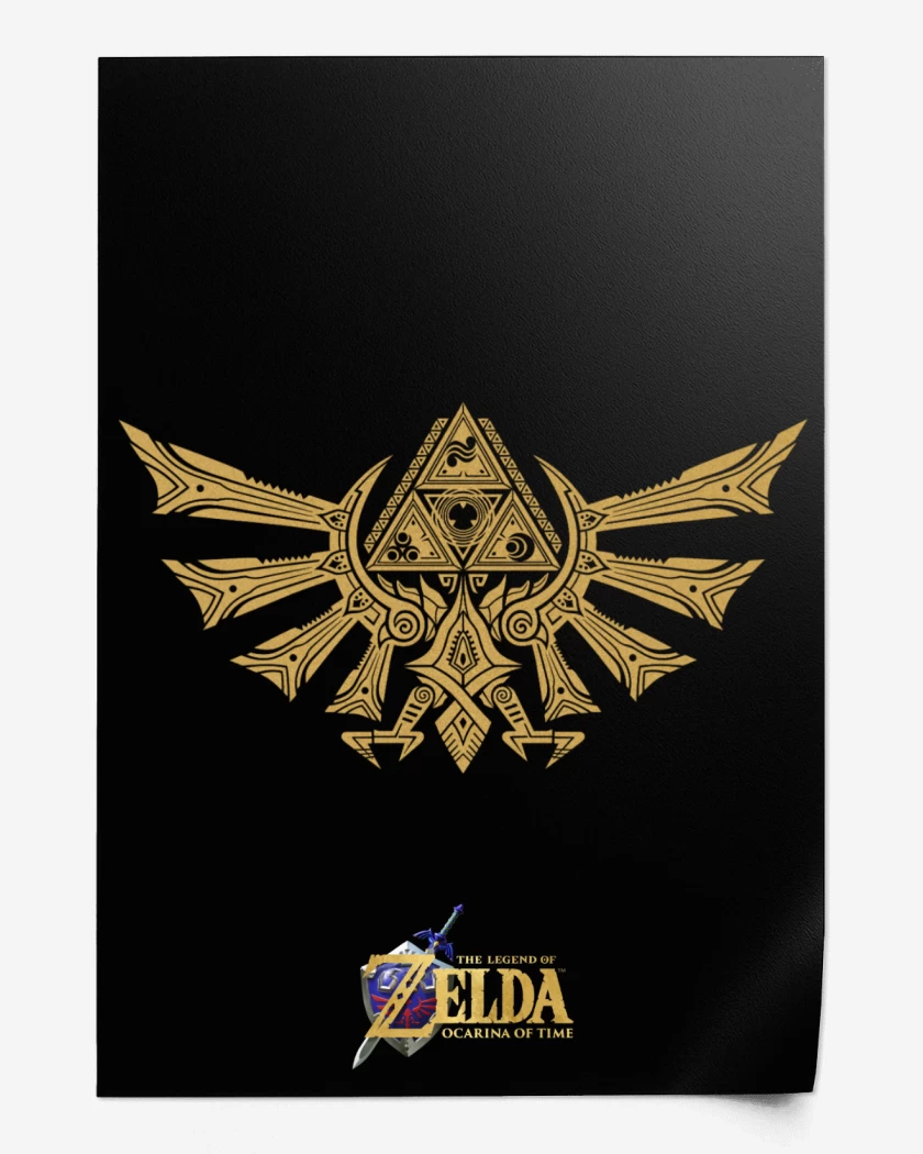 Print Zelda ocarina logos
