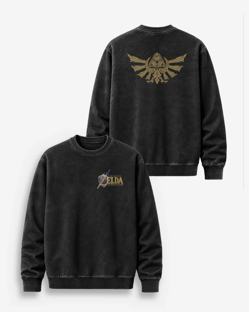 Poleron Polo Acid Wash Zelda ocarina logos